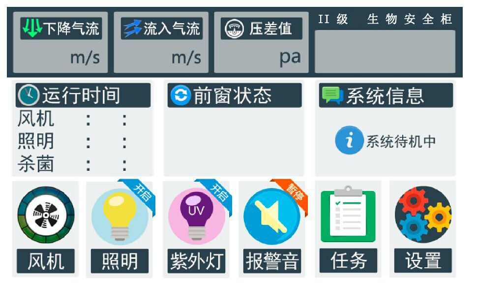 生物安全柜LCD液晶屏显示 生物安全柜LCD液晶屏显示