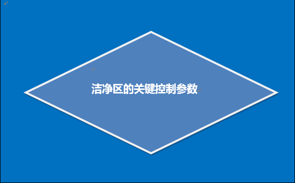 洁净区的关键控制参数